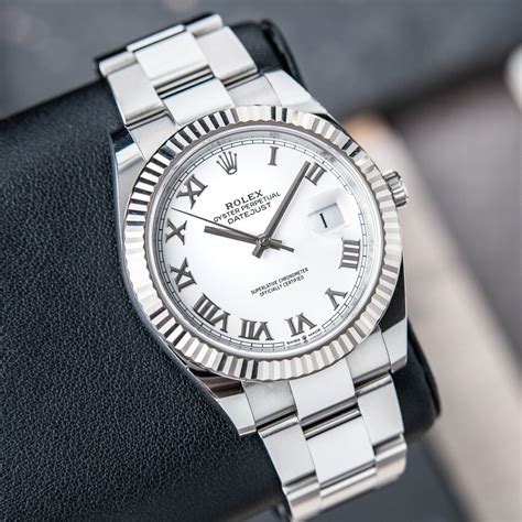 rolex datejust 41 roman numerals white dial|Rolex oyster perpetual Datejust 41.